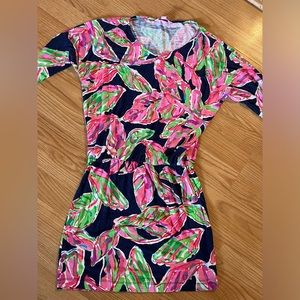 Lilly Pulitzer Cara In The Vias‎ Dress XS   Navy & Pink